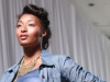 Toccara Walks the Onestoplus.com Runway During Mercedes-Benz Fashion Week