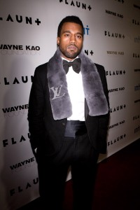 Kanye West louis vuitton scarf