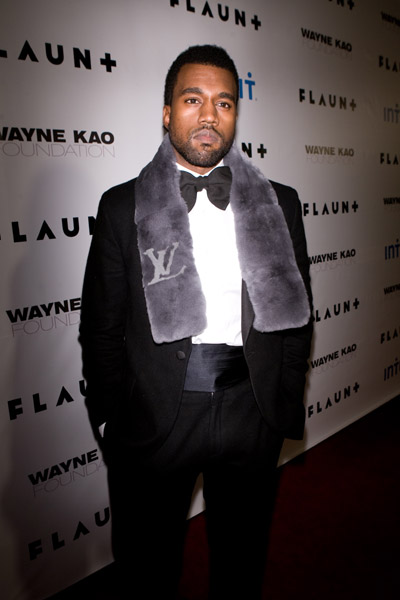 Kanye West (Wearing A Louis Vuitton Scarf) At Arrivals For Mission  Impossible Iii Premiere, Magic Johnson Theaters In 