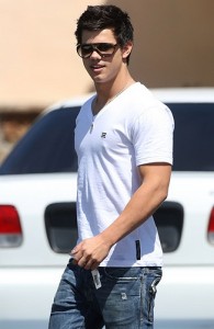 Taylor Lautner in a T Shirt