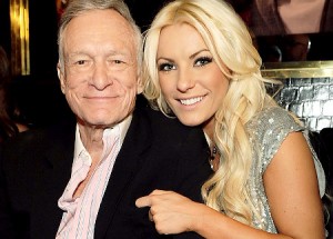 Hugh Hefner and Crystal Harris