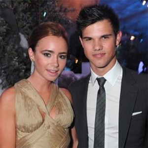 Taylor Lautner and Lily Collins