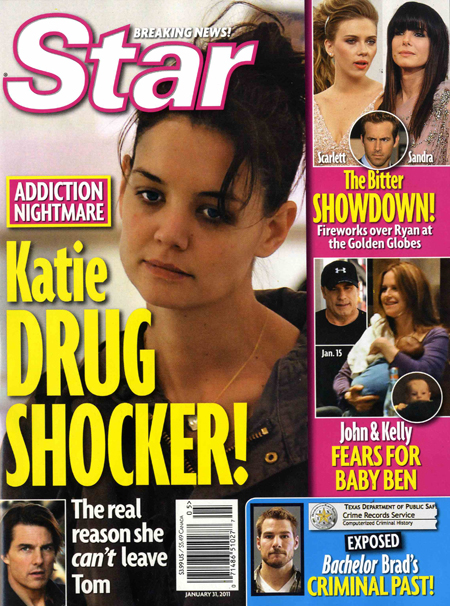 katie holmes star magazine cover