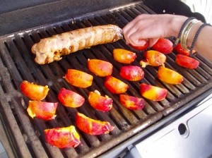 Grilled Pork and Peaches