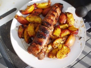 Grilled Pork and Peaches Recipe